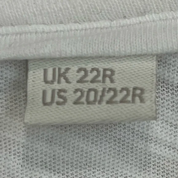 Boden Ivory Cottagecore Cotton Button Up Blouse Sz 22R Ruffle Neck Minimalist - Picture 4 of 16